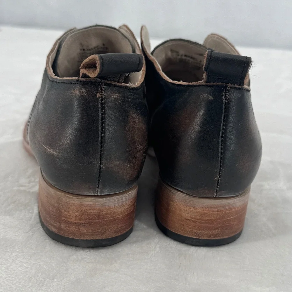 Freebird Mabel Oxford Leather Shoes Black Multi Snakeskin , Size 8 - MSRP $215